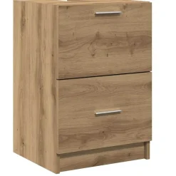 Meubelsets*vidaXL Badkamer Kast Artisan Eiken 40 x 37 x 59 cm Bewerkt hout artisanaal eikenkleurig
