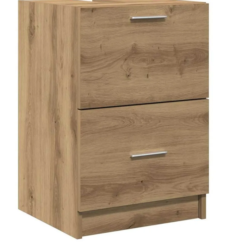 Meubelsets*vidaXL Badkamer Kast Artisan Eiken 40 x 37 x 59 cm Bewerkt hout artisanaal eikenkleurig