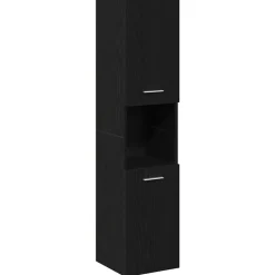 Badkamer Kast 30 x 30 x 130 cm Bewerkt hout>vidaXL Discount