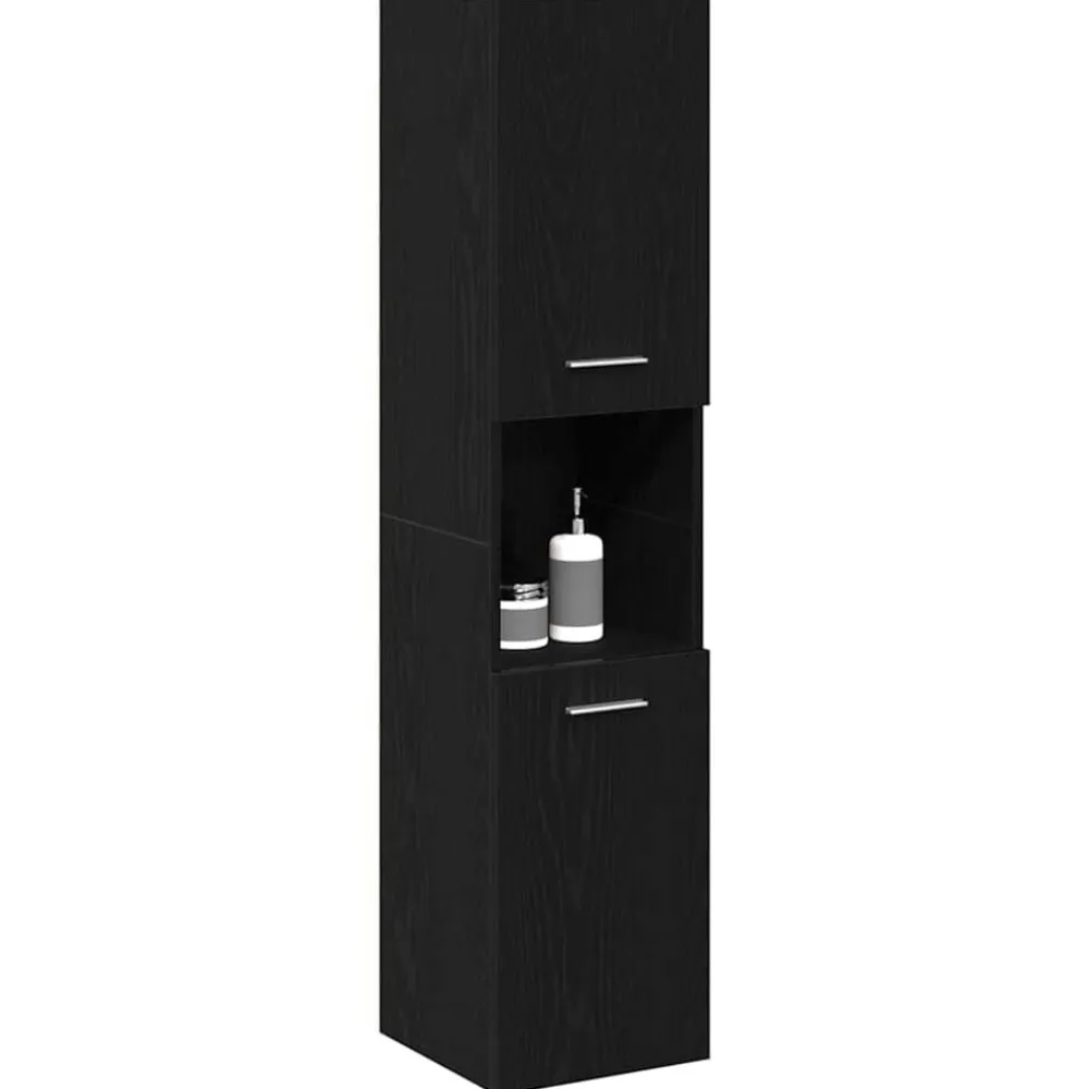 Badkamer Kast 30 x 30 x 130 cm Bewerkt hout>vidaXL Discount