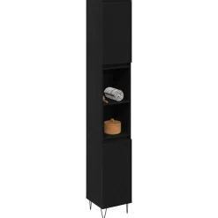 Badkamer Kast 30 x 30 x 190 cm Bewerkt hout><noscript><img width=