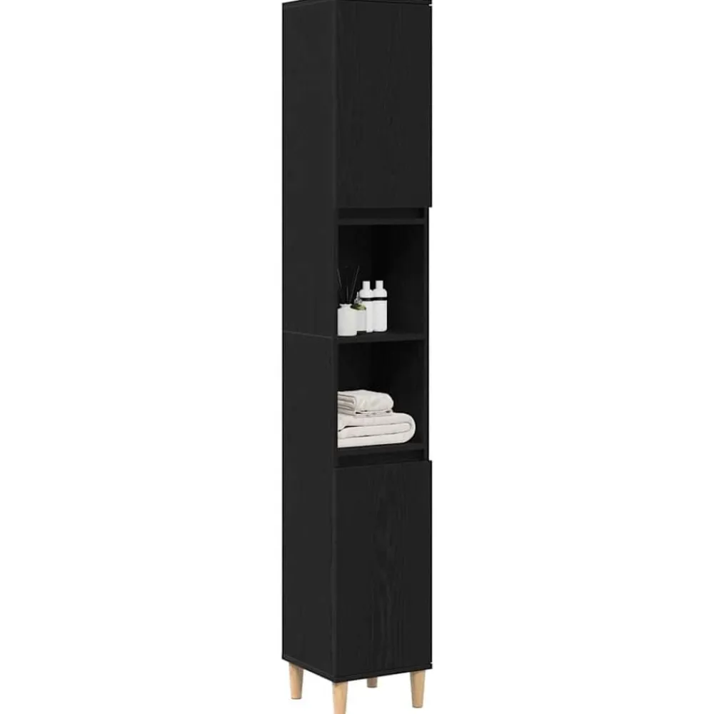 Badkamer Kast 30 x 30 x 190 cm Bewerkt hout>vidaXL Clearance