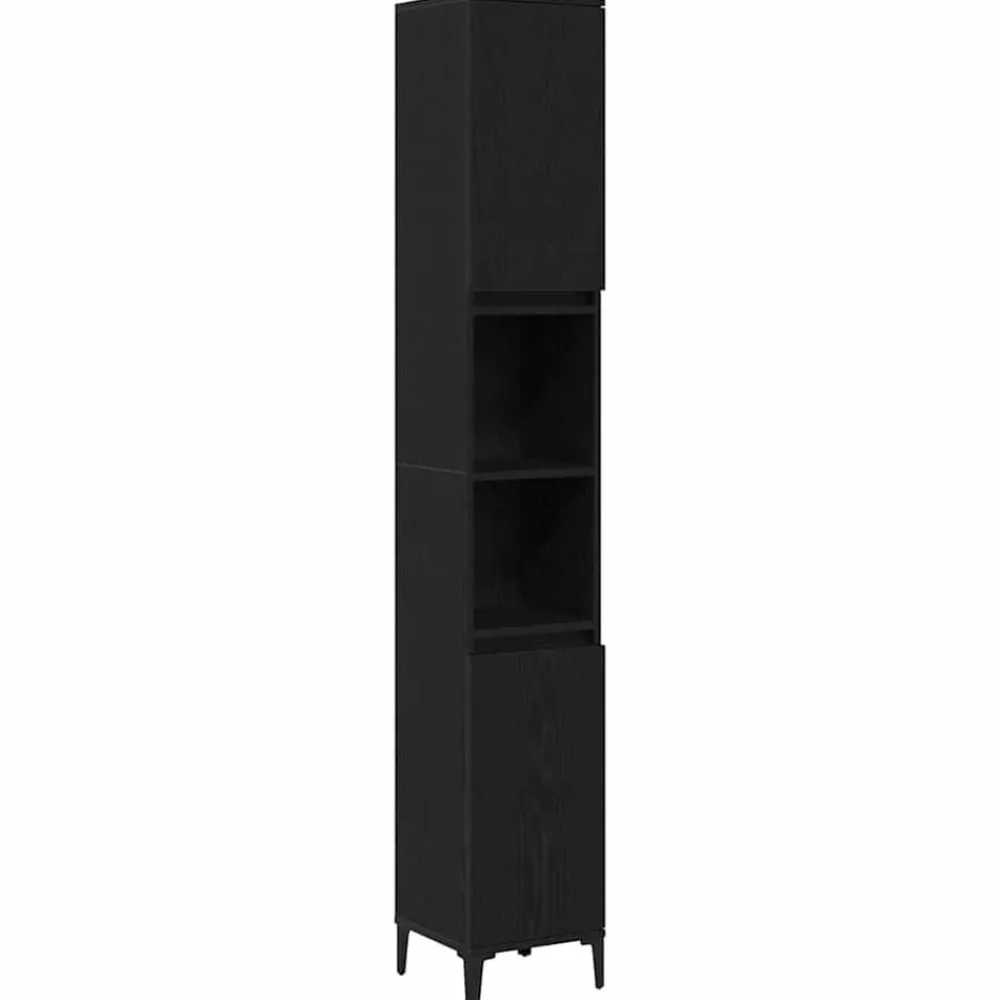 Badkamer Kast 30 x 30 x 190 cm Bewerkt hout>vidaXL Best