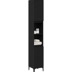 Badkamer Kast 30 x 30 x 190 cm Bewerkt hout><noscript><img width=