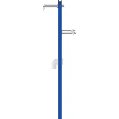 Badkameraccessoires*vidaXL Badkamer muursteun Blauw 50 x 3 x 112 cm