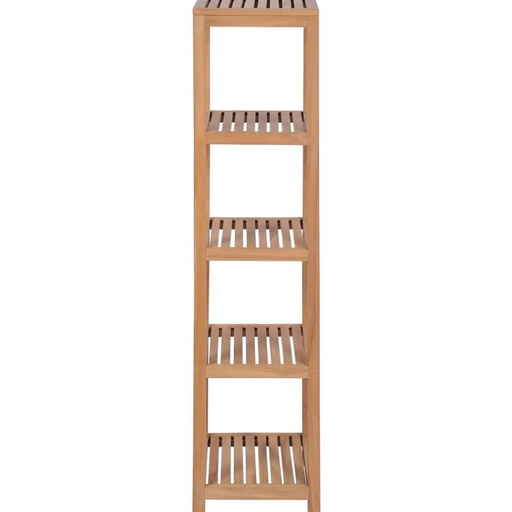 Badkamer opbergrek 4-laags 42x42x165 cm massief teakhout>vidaXL Best