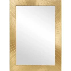 Badkamer Spiegel Wandgemonteerd Zwart en Goud 50 x 2,5 x 70 cm>vidaXL Best