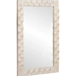 Badkamer Spiegel Witte Was Afwerking 50 x 70 x 2,5 cm>vidaXL