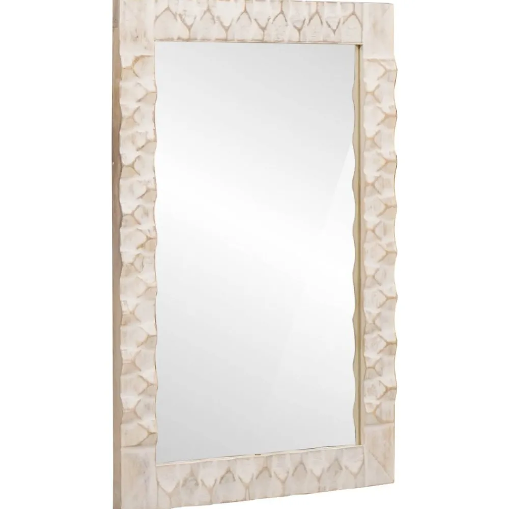 Badkamer Spiegel Witte Was Afwerking 50 x 70 x 2,5 cm>vidaXL