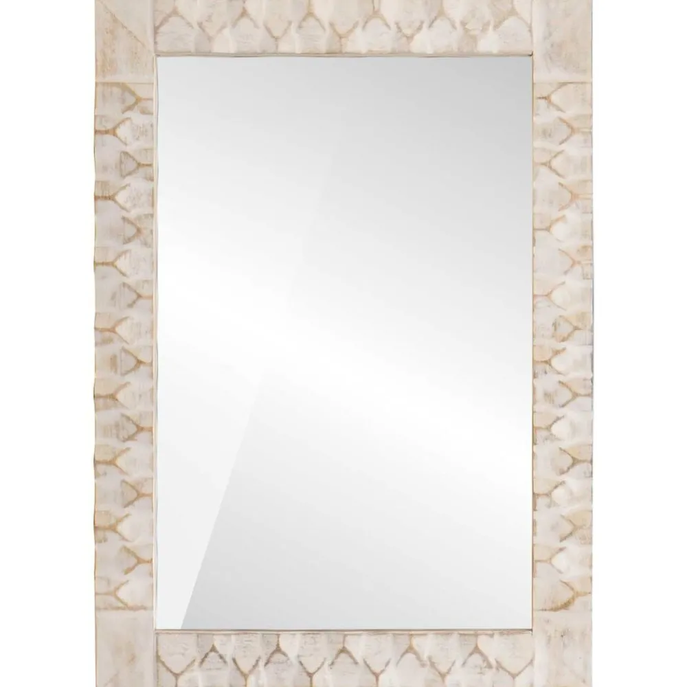 Badkamer Spiegel Witte Was Afwerking 50 x 70 x 2,5 cm>vidaXL