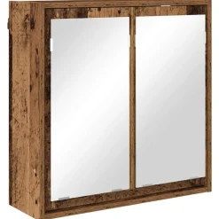 Badkamer spiegelkast 60 x 20 x 60 cm Bewerkt hout>vidaXL Hot