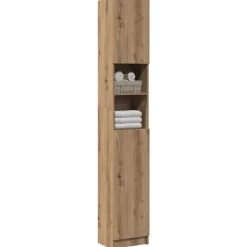 Badkamerkast Artisan Eiken 32x25,5x190 cm Bewerkt Hout><noscript><img width=