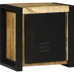 Badkamerkast met plank Bruin 40 x 30 x 40 cm Massief Mango Hout><noscript><img width=