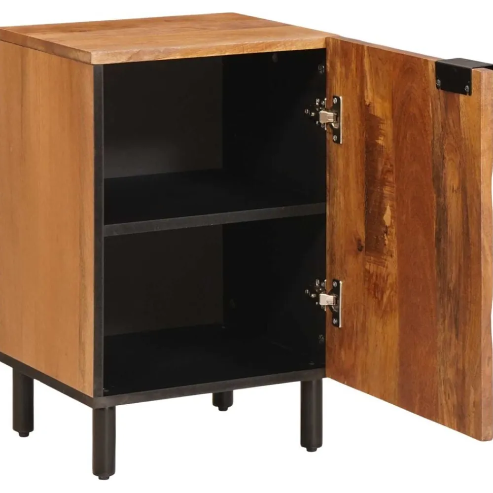Meubelsets*vidaXL Badkamerkast met plank Bruin 38 x 33 x 58 cm Massief Mango Hout Acacia bruin afwerking
