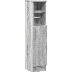 Badkamerkast met rolhouder 20,5x22x90 cm eiken>vidaXL Hot