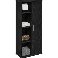 Badkamerkast met rolhouder 39x22x90 cm>vidaXL New