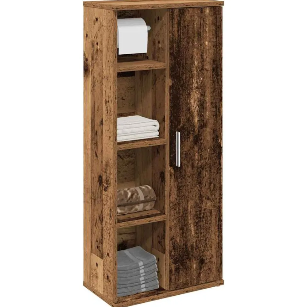 Badkamerkast met rolhouder 39x22x90 cm kleurig>vidaXL Best