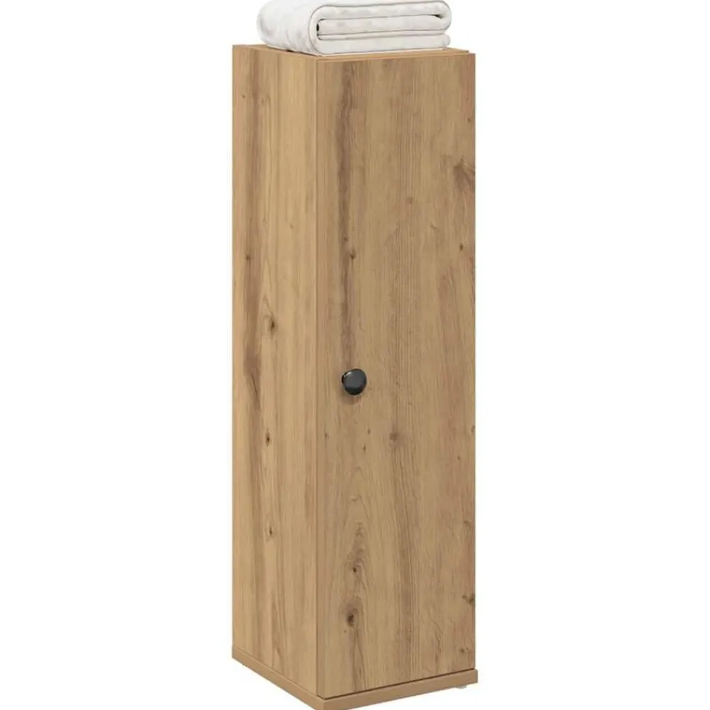 Badkamerkast met rolhouder 20,5x22x72 cm artisanaal eikenkleur>vidaXL Hot