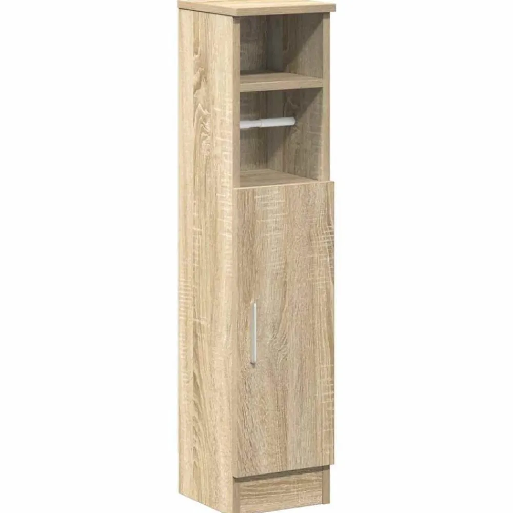 Badkamerkast met rolhouder 20,5x22x90 cm kleurig>vidaXL New