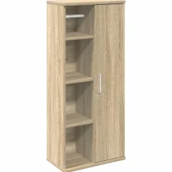 Meubelsets*vidaXL Badkamerkast met rolhouder 39x22x90 cm kleurig Sonoma eiken