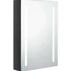 Badkamerkast met spiegel en LED 50x13x70 cm>vidaXL