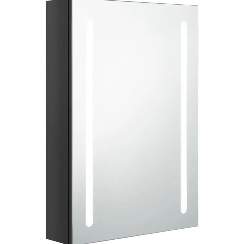 Badkamerkast met spiegel en LED 50x13x70 cm>vidaXL
