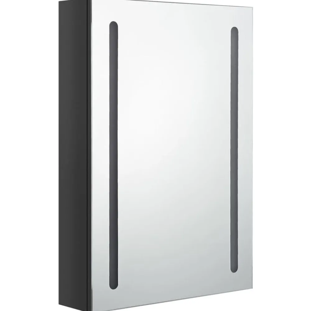 Badkamerkast met spiegel en LED 50x13x70 cm>vidaXL