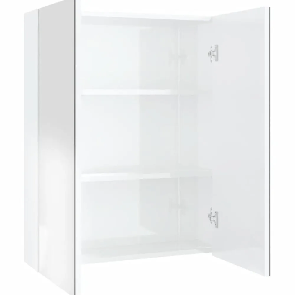 Badkamerkast met spiegel 60x15x75 cm MDF>vidaXL New