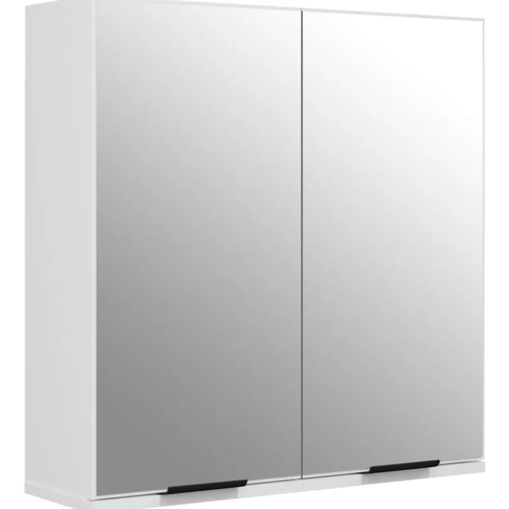 Kasten & Opbergmeubelen*vidaXL Badkamerkast met spiegel 64x20x67 cm wit