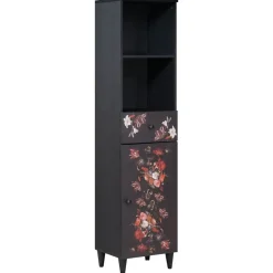 Meubelsets*vidaXL Badkamerkast Multikleur 38 x 33,5 x 160 cm Massief Mango Hout