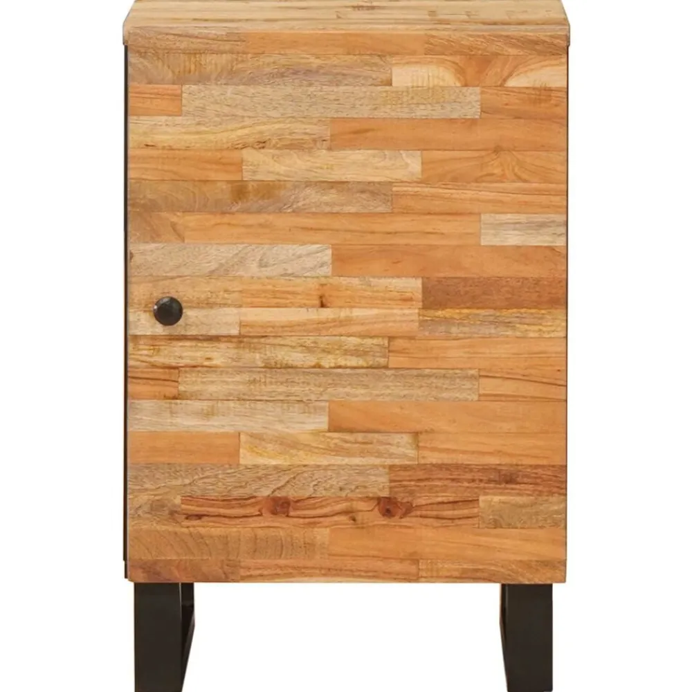 Badkamerkast Naturel 38 x 33 x 58 cm Massief Mango Hout>vidaXL Clearance