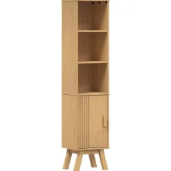 Meubelsets*vidaXL Badkamerkast Olden Bruin 35 x 30 x 159 cm Massief grenenhout