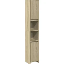 Badkamerkast 30x30x183,5 cm spaanplaat kleurig>vidaXL Clearance
