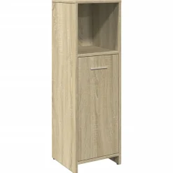Meubelsets*vidaXL Badkamerkast 30x30x95 cm spaanplaat kleurig Sonoma eiken