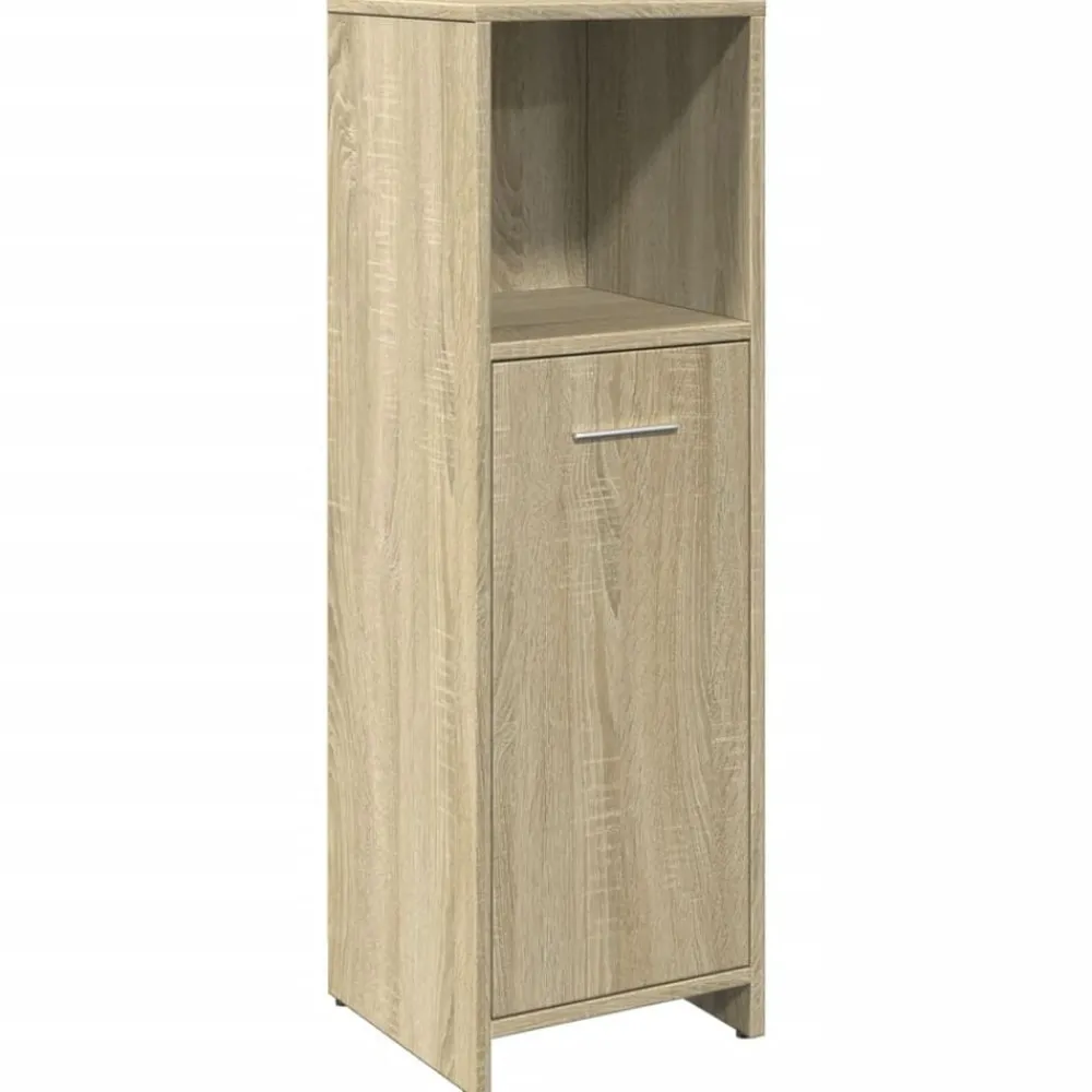 Meubelsets*vidaXL Badkamerkast 30x30x95 cm spaanplaat kleurig Sonoma eiken