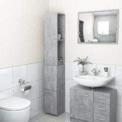 Badkamerkast 25x26,5x170 cm bewerkt hout>vidaXL Clearance