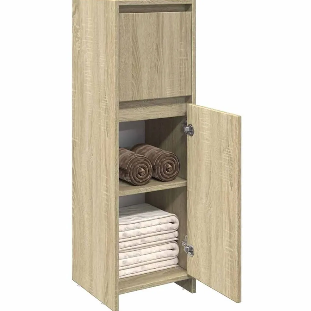 Badkamerkast 30x30x95 cm spaanplaat kleurig>vidaXL Hot