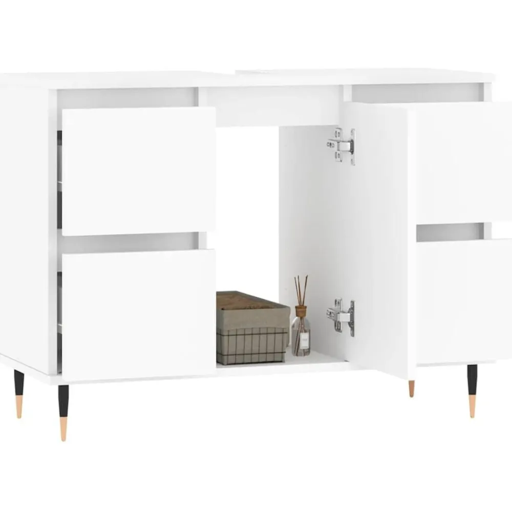 Badkamerkast 80x33x60 cm bewerkt hout>vidaXL Online