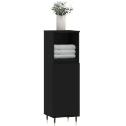 Badkamerkast 30x30x100 cm bewerkt hout><noscript><img width=