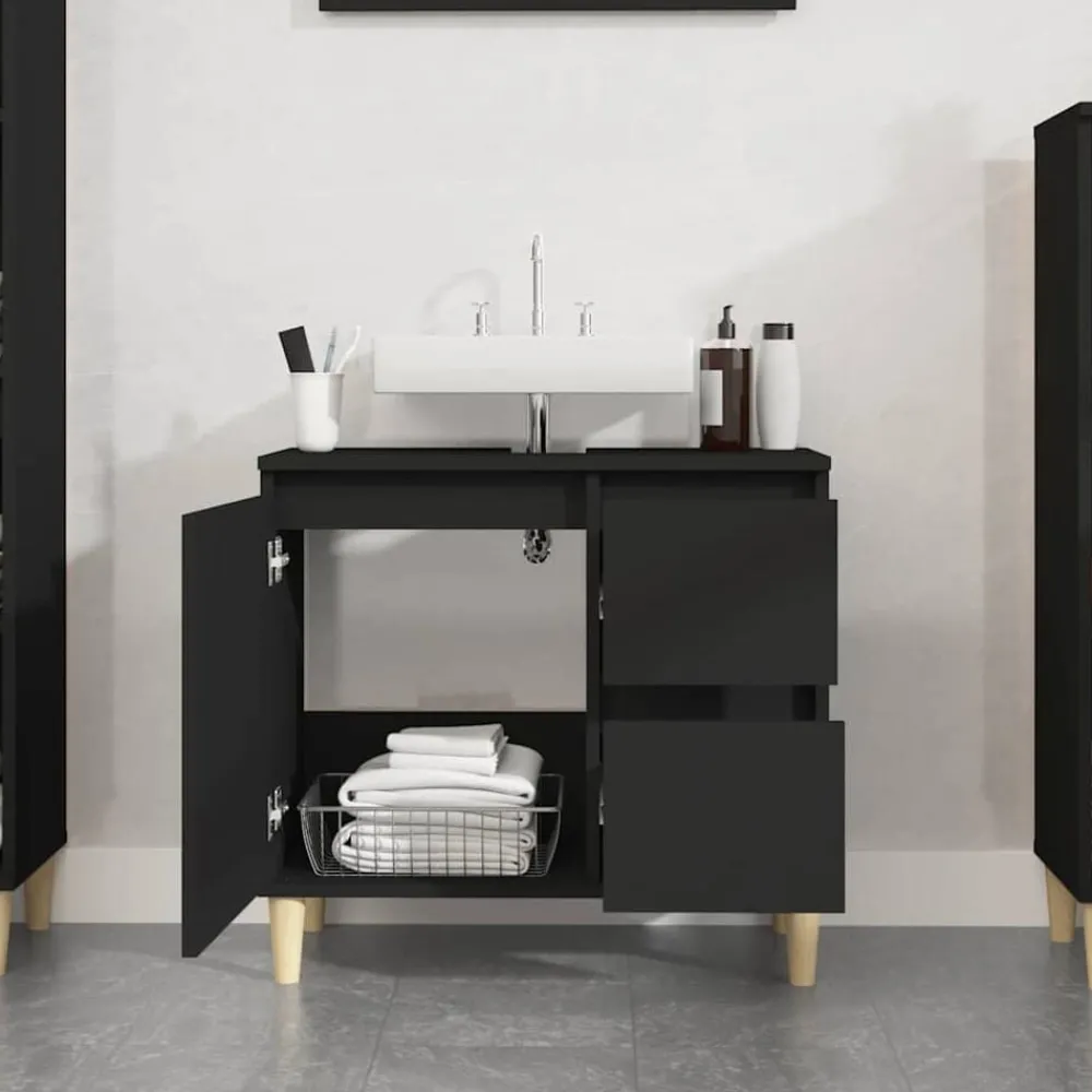 Badkamerkast 65x33x60 cm bewerkt hout>vidaXL Best