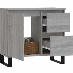 Badkamerkast 65x33x60 cm bewerkt hout eikenkleurig><noscript><img width=