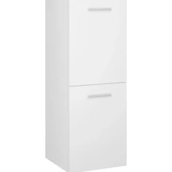 Meubelsets*vidaXL Badkamerkast 30x30x80 cm bewerkt hout Wit