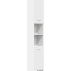 Meubelsets*vidaXL Badkamerkast 30x30x183,5 cm bewerkt hout Wit