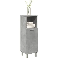 Meubelsets*vidaXL Badkamerkast 30x30x95 cm spaanplaat Betongrijs