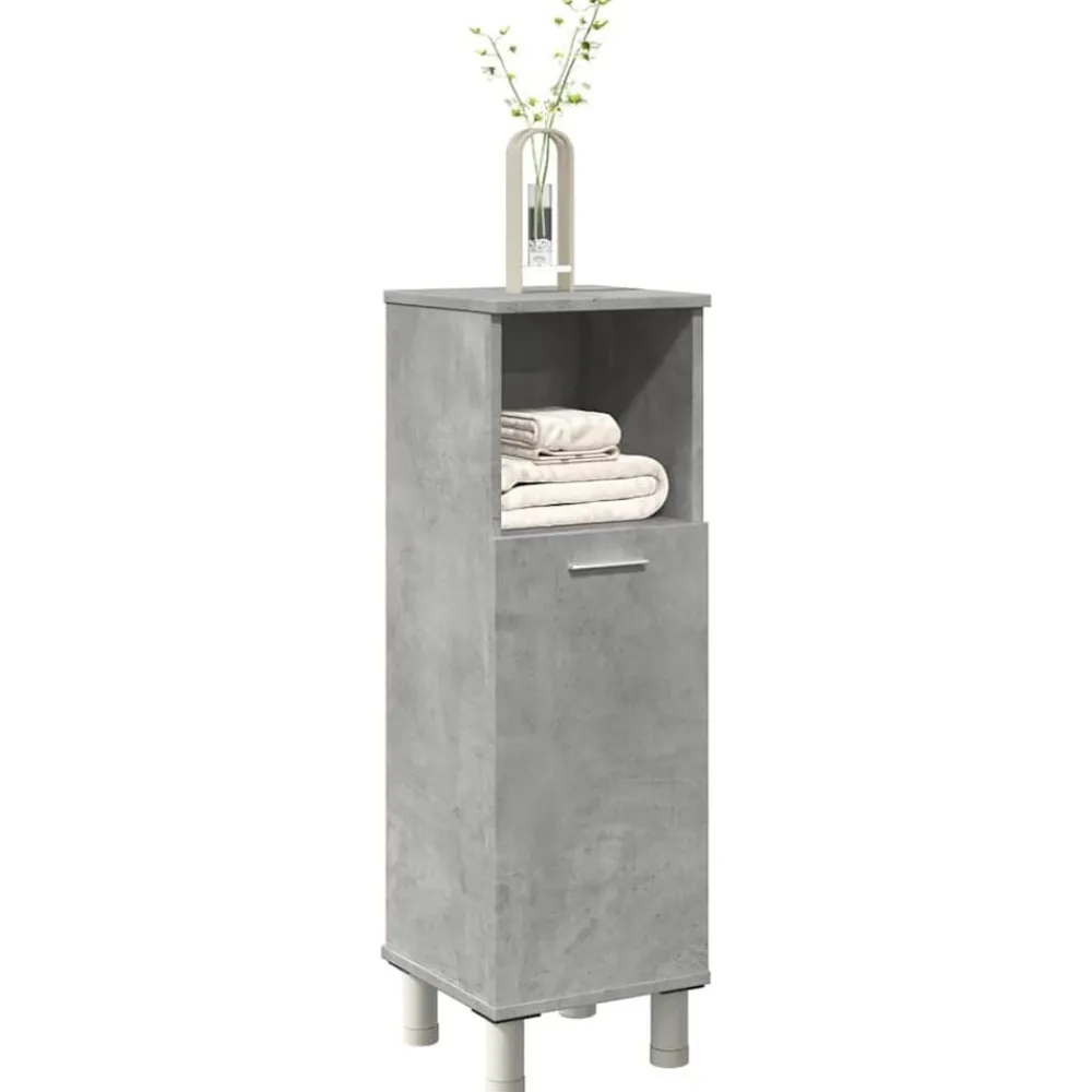 Meubelsets*vidaXL Badkamerkast 30x30x95 cm spaanplaat Betongrijs