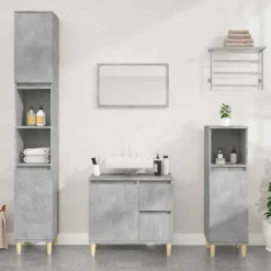 Badkamerkast 65x33x60 cm bewerkt hout beton>vidaXL Best