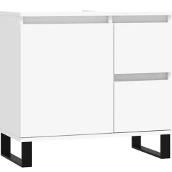 Meubelsets*vidaXL Badkamerkast 65x33x60 cm bewerkt hout Wit