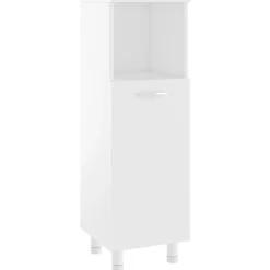 Badkamerkast 30x30x95 cm bewerkt hout>vidaXL Clearance