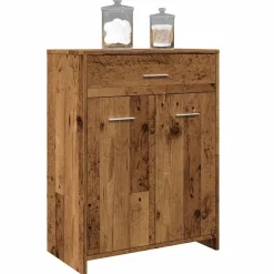 Badkamerkast 60x33x80 cm bewerkt hout kleurig>vidaXL Outlet