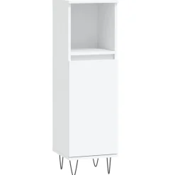 Badkamerkast 30x30x100 cm bewerkt hout>vidaXL Best